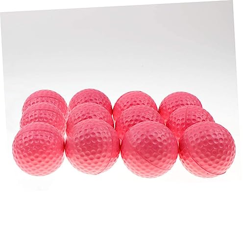 11pcs Pu Elastic Dimple Practice Golf Balls Soft Lightweight Durable Training Balls for Indoor and Outdoor Use for Daily Practice
