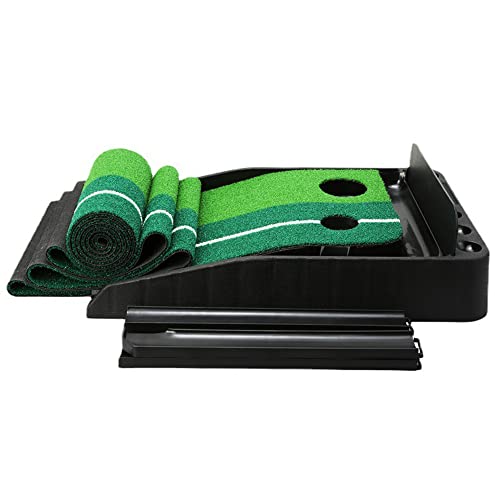 axGear Indoor Golf Putting Green Golf Training Putting Mat Tracks with Auto Ball Return