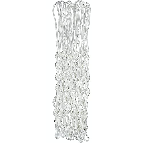 Heavy Duty Basketball Net Replacement All Weather Anti Whip White Color Fits Standard Indoor or Outdoor 12 Loops Rim