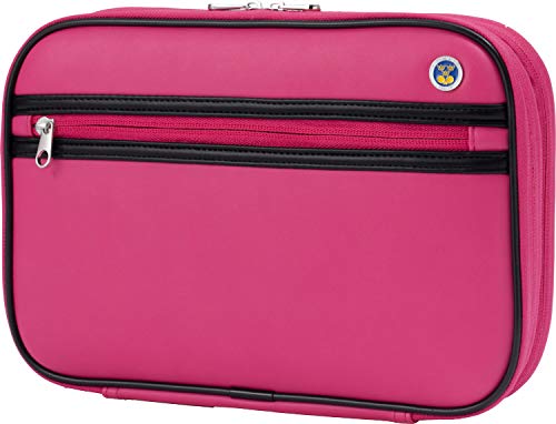 STIGA 1419197081 Table Tennis Classic Double Racket Case, Holds 2 Pieces, Pink