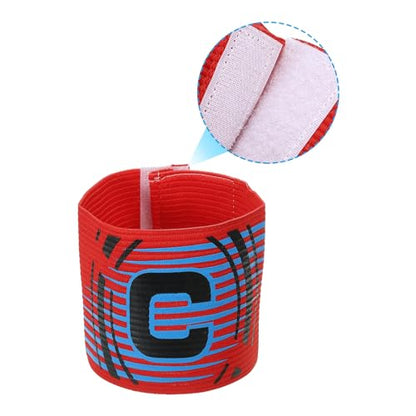 PATIKIL Captain Armband, 5 Pack Adjustable Elastic Soccer Captain's Arm Band for Outdoor Football Training Team, 5 Colors