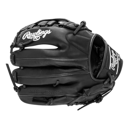 Rawlings Gamer Contour Series Utility Baseball Glove | Youth | Travel | Infield | Outfield | First Base | Black | Right Hand Thrower | Left Hand Thrower