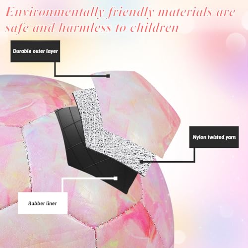 Soccer Ball Size 3/Size 4 for Kids, Premium TPU Toddler Soccer Balls Interactive Indoor Outdoor Sports Toys for Kid Children Boys Girls Teenager Schoolboys Birthday Gifts
