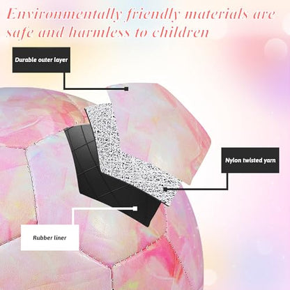 Soccer Ball Size 3/Size 4 for Kids, Premium TPU Toddler Soccer Balls Interactive Indoor Outdoor Sports Toys for Kid Children Boys Girls Teenager Schoolboys Birthday Gifts
