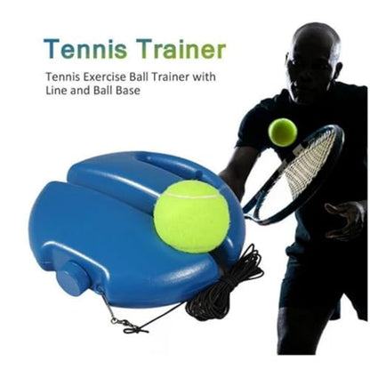 Tennis Ball Practice Rebounder, Tennis Trainer Rebound Ball with String, Tennis Movement Trainer, Portable Training Aid for Adults & Beginners - color: 1PC with 2 balls