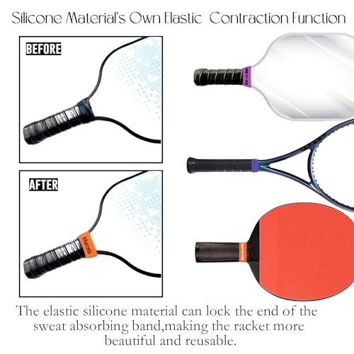 Pickleball Name Bands for Paddles 2PCS Silicone Pickleball Paddle Name Bands Personalized Engraved on Racket Racquetball Ping Pong Paddle, Bicycles Handles - color: 1 PCS