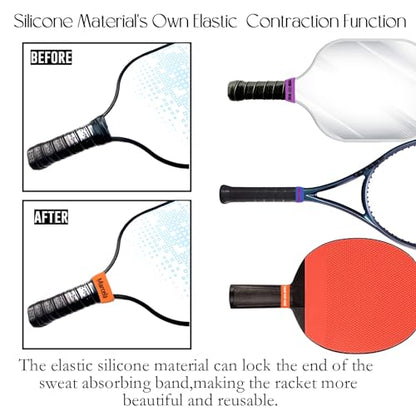 Pickleball Name Bands for Paddles 2PCS Silicone Pickleball Paddle Name Bands Personalized Engraved on Racket Racquetball Ping Pong Paddle, Bicycles Handles - color: 1 PCS