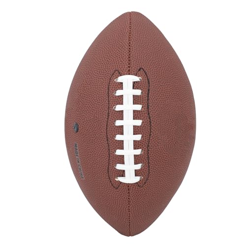Youth Football Junior Football Kids Built to Last PU Material Size 9 with Exceptional Bounce for Matches Training Recreational Play (Brown)