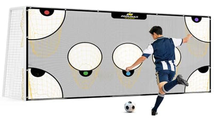 Soccer Goal Target Net with Highlighted Scoring Zones