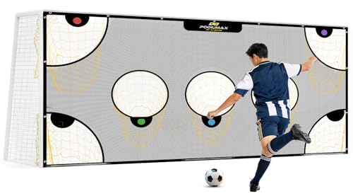 Soccer Goal Target Net with Highlighted Scoring Zones
