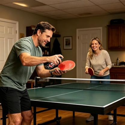 Table Tennis Rubber Cleaner - Quick Dry Spray Wipe, 250ml Maintenance Agent with Fast Acting, Sports Equipment, Care Accessory, Restoration Tool for Removing Dust Dirt and Enhancing Paddle Control
