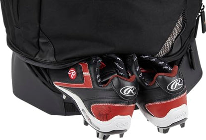 Rawlings | GOLD COLLECTION Wheeled Equipment Bag | Baseball/Softball | Multiple Styles - color: White