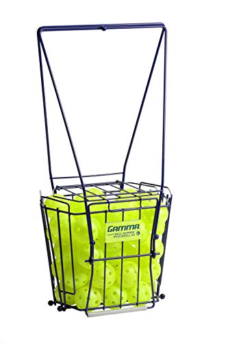 GAMMA Sports Ball Hopper Pickleball 50 - Pickleball Picker Upper with Unique Basket Shape, Reinforced Side Welds, 50-Ball Capacity, Carbon Steel, Maximum Durability