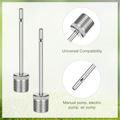 Air Needle for Balls, 20 Pcs Ball Pump Inflation Needles, Ball Pump Needles with Portable Storage Case, Heavy Duty Inflation Needles & Ball Pins for Basketball, Soccer Ball, Football, Bike Pump