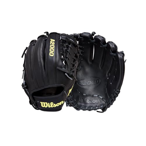 Wilson | 2026 | A2000 Classic | Baseball Gloves + Mitts | Sizes 11.5" - 12.75" | Right + Left Hand Throw | Multiple Styles - color: Black, size: Infield - 11.5"