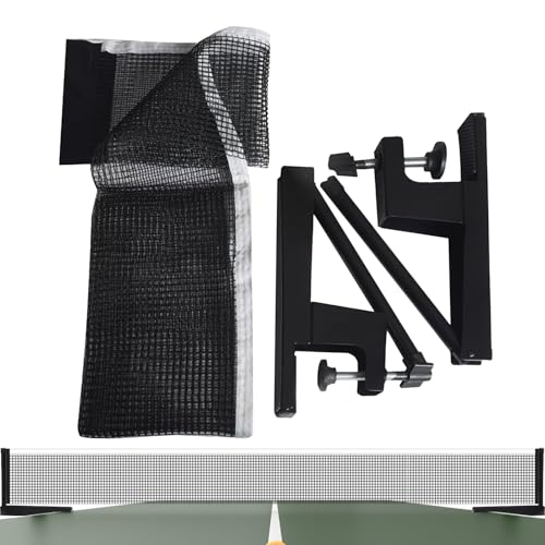 pingpongNet - Table Tennis Net, Adjustable Post Set, Quick Assembly with Clamps | Portable Replacement Accessory for Indoor Outdoor Games, Practice, Professional, Competition, Amateur Training - size: 0.5-4cm