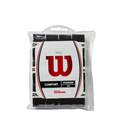 WILSON Pro Tennis Overgrips - Black - size: 12 Pack