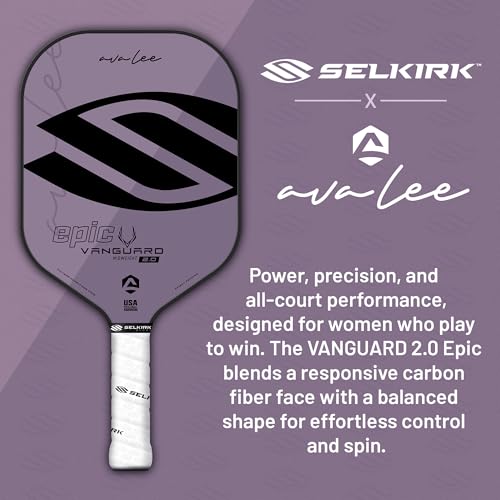 Selkirk Sport Vanguard Hybrid Pickleball Paddle | Carbon Fiber Pickleball Paddle with a Polypropylene X5 Core | Pickleball Rackets