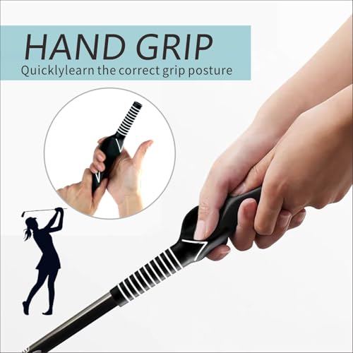 Right-Handed Golf Grip Trainer – Golf Grip Training Aid for Beginners, Women & Kids – Essential Grip Trainer Golf Kit to Master Correct Grip Posture and Improve Swing