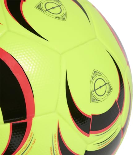 Adidas Tiro League Soccer Ball - color: Lucid Lemon/Black/Lucid Red/Iron Metallic, size: 5