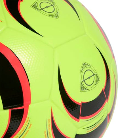 Adidas Tiro League Soccer Ball - color: Lucid Lemon/Black/Lucid Red/Iron Metallic, size: 5