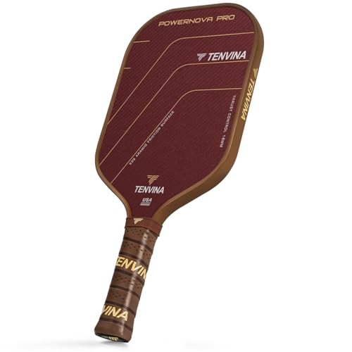TENVINA Pickleball Paddles, Thermoformed T700SC Carbon Fiber Pickleball Paddle, Pickle Ball Paddle USAPA Approved with Dominant Power and Larger Sweet Spot - color: PRO-Aramid-Elongated-16MM Control
