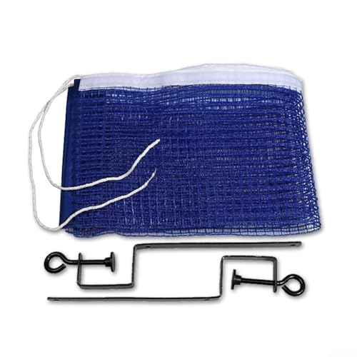 Table Tennis Net and Post Clamp Stand Set for Ping Pong Tables, Alloy Frame with Mesh Replacement