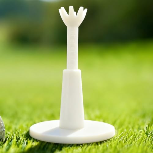 Golf Practice Tees 1/3/4 Pieces Packed Rubber Tee Indoor and Outdoor for Driving Range and Practice Mat White/Black/Orange/Glow - color: 1PCS Adjustable Tee