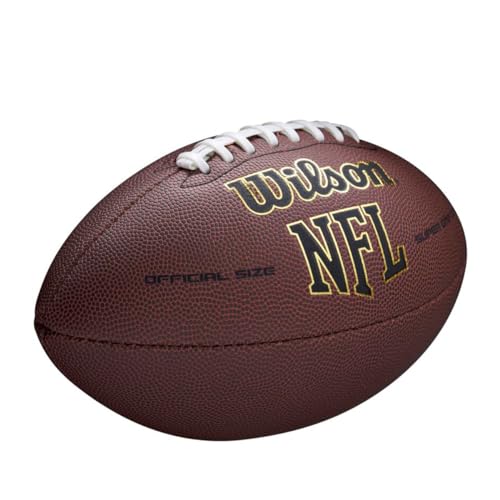 WILSON NFL Super Grip Composite Football - color: Brown, size: Official Size (High School & College; Ages 14+)