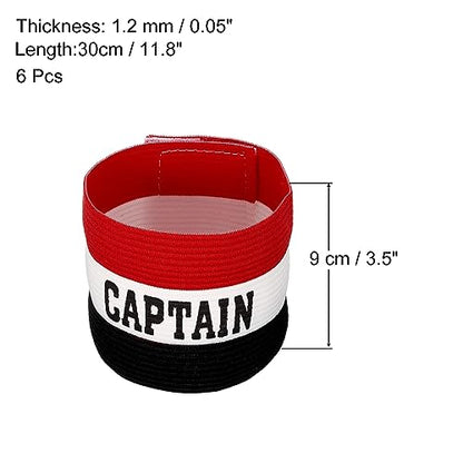 PATIKIL Captain's Armband, Elastic Arm Band for Soccer Team Adjustable Soccer Rugby