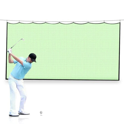 Gagalileo Golf Net for Hitting Cage - High Impact Replacement Practice Netting Easy Assemble Durable Nylon PE Blend for Backyard Indoor Garage Driving Chipping Training 10x10ft to 10x40ft