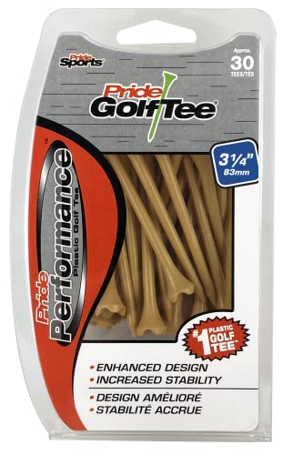 Pride Performance 3-1/4" Golf Tee, 30 Count - color: Natural
