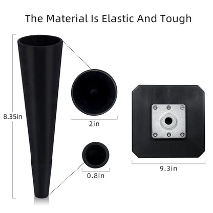 Portable Baseball Tee, Batting Tee for Baseball/Softball, Adjustable Height, Tee Ball Stand with Weighted Base, Flexible Rubber Top, Hitting Tee for Kid/Youth/Adult, Easy Assembly - size: Height 17" to 23"