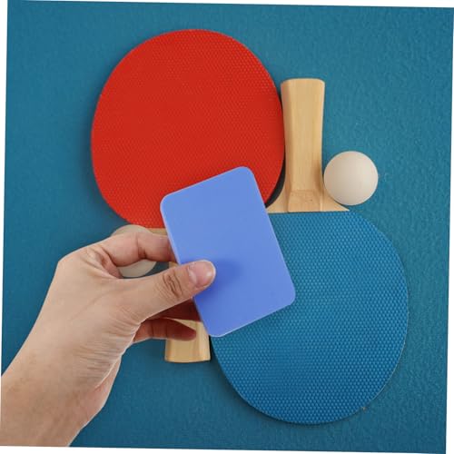 KICHOUSE Table Tennis Bat Sponge Racket Cleaning Supplies Portable Racket Cleaner Soft Sponge Paddle Wipes Tool