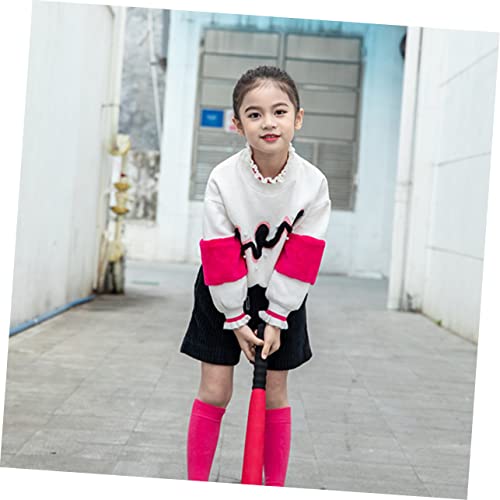 WOONEKY Portable Eva Baseball Bat for Wear Resistant Red Training for Outdoor Indoor Sports Lightweight Durable Bat with Mesh Bag for Active Play and Birthday Gifts