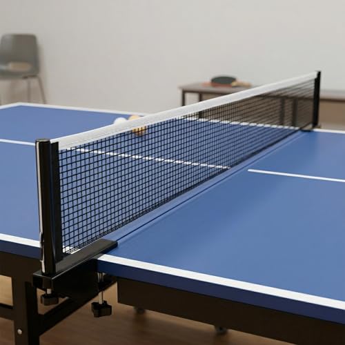 1PCS Table Tennis Net Replacement, Black PingPong Net Nylon Pingpong Net for Indoor Outdoor School Gym (70.8" x 5.9")