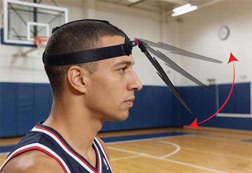 3D Hand-in-Face Basketball Training Mask, 2nd Gen with Moisture Wicking Sponge & Adjustable Strap, Enhance Shooting Accuracy Under Pressure for All Ages - color: Adjustable Black - 2pcs