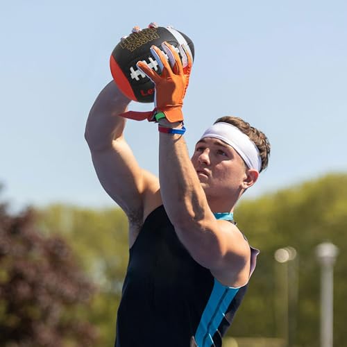 PassCatch Composite Training Football, Peewee Size, Youth Size(Ages 5-13) & Official Size(Ages 14+), Enhance Solo Passing Catching Skills(with Pump) - style: Official Size 9(Ages 14+)