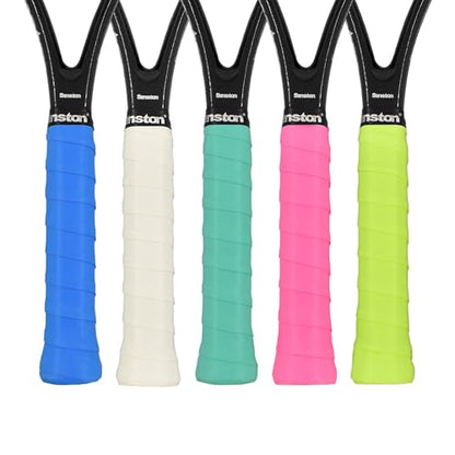 Senston New Rackets Grip Anti Slip Perforated Super Absorbent Tennis Overgrip Badminton Overgrip Pickleballs Overgrip - color: 5 colors, style: flat