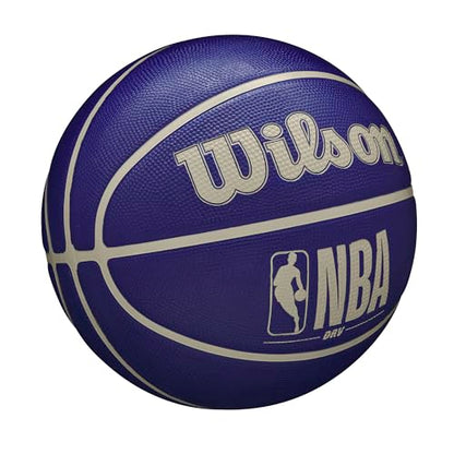 WILSON NBA DRV Outdoor Basketball - Indigo/Beige, Size 5-27.5" - color: Indigo/Beige, size: Size 5 - 27.5", style: DRV