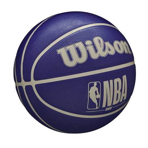 WILSON NBA DRV Outdoor Basketball - Indigo/Beige, Size 6-28.5" - color: Indigo/Beige, size: Size 6 - 28.5", style: DRV