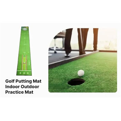 Foldable Golf Putting Training Pad, Wear Resistant Swing Detection Practice Equipment for Golfer Daily Training
