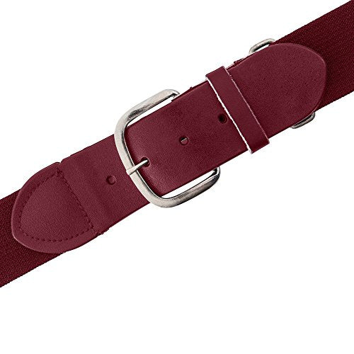 Champion Sports Baseball & Softball Belt – Stretch Fit Uniform Belt for Youth & Adult Players, Multiple Colors - color: Cardinal Red, size: Adult (22-46 Inches)