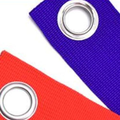 4X Beach Volleyball Lines Boundary Lines Game with Ground Anchors Training Practical Volleyball Court Boundary Cords for Park, Red Blue