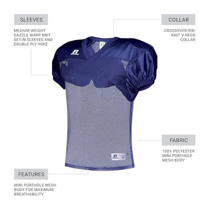 Russell Athletic Boys Youth Stock Practice Jersey - color: Royal, size: Medium