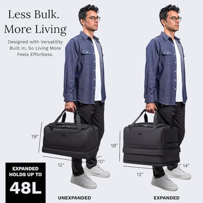 Knack Expandable Travel Duffel Midnight Black - color: Midnight Black, style: Travel Duffel