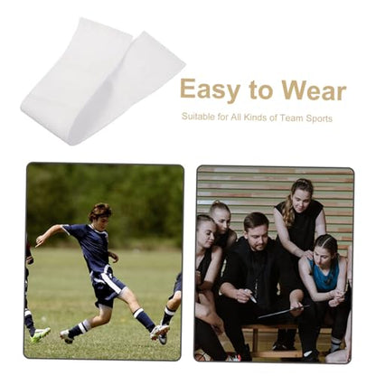 Abaodam 2Pcs Blank Captain Armband for Soccer Football Arm Bands Comfortable and Durable Sports Player Band for Team Games