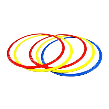 Agility Training Rings Set of 12 Football Speed Ladder Rings Workout Equipment Portable Sports Training Cones for Kids Adults