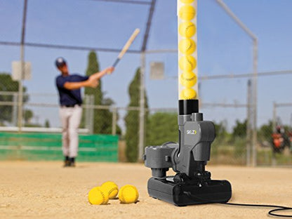 SKLZ Pitching Machine | Improve Your Swing | Ideal for Baseball & Softball Drills | Develops Hitting Power and Fielding Skills | Portable & Easy to Use - style: Lightning Bolt Pro