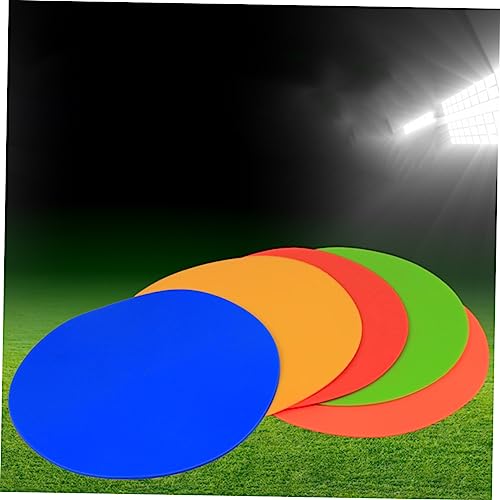 YARNOW 6pcs Soccer Training Markers Markers for Football Basketball and Agility Drills TPE Material Design Storage Bag Green Yellow Orange